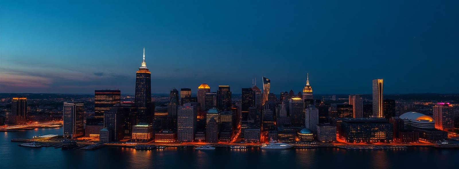 Aerial view of the Boston, Massachusetts skyline at dusk, illustrating the metro area TactStack serves trade and service businesses in